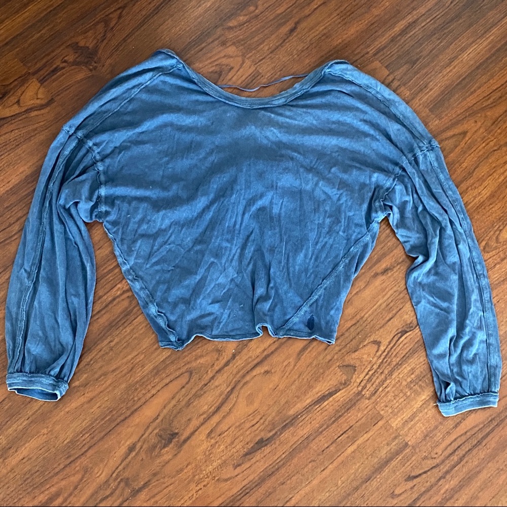 Free People Movement Blue Long Sleeve